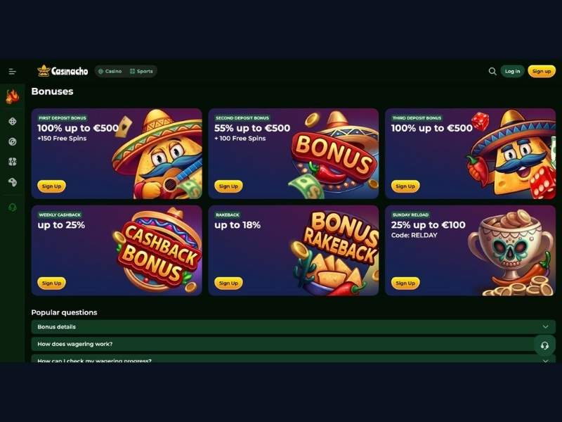 System bonusowy Casinacho Casino Nacho Casino w kontekście katalogu